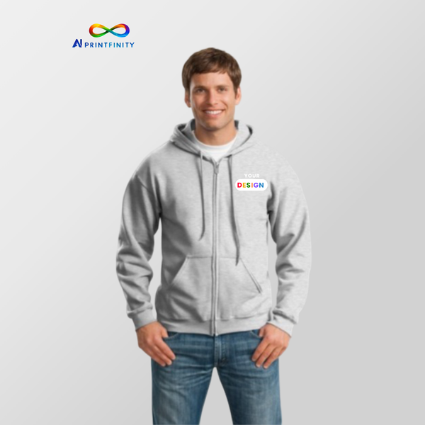 Gildan 18600 Sweatshirt 7.75 oz. Heavy Blend 50/50 Full-Zip Hood\ID1000001476