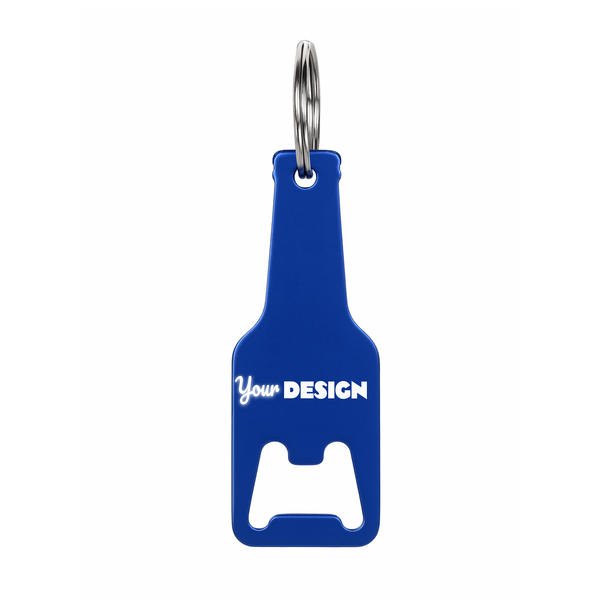 Beer Bottle Shape Bottle Opener With Key Chain, 3.5" L x 1.2" W \ ID10000090