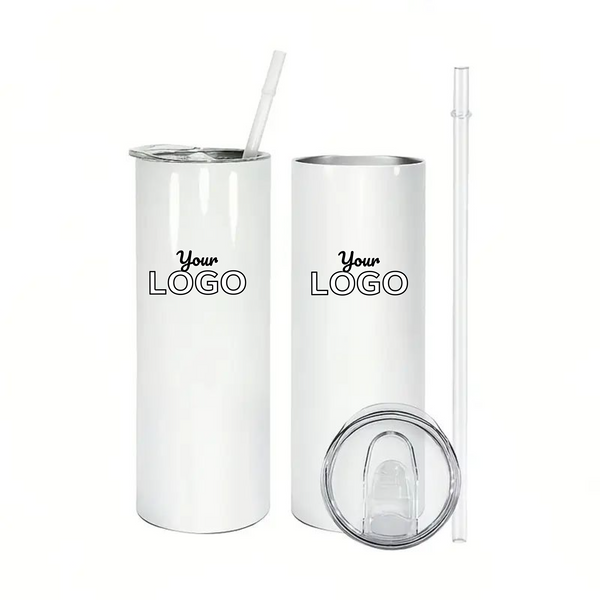 20oz Skinny Tumbler With Lid & Straw / ID10000268